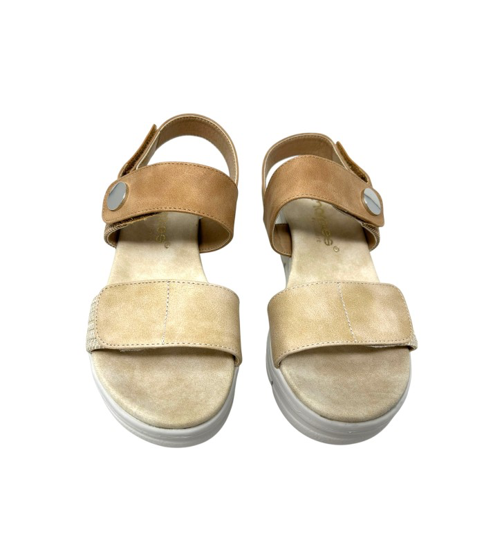 AMARPIES SANDALIA VELCROS CUÑA ABZ23505