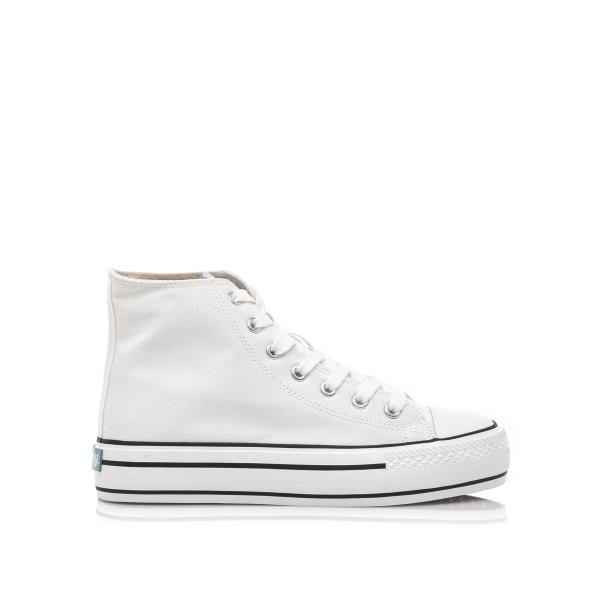 MUSTANG BOTÍN BIGGER CANVA LONA BLANCA