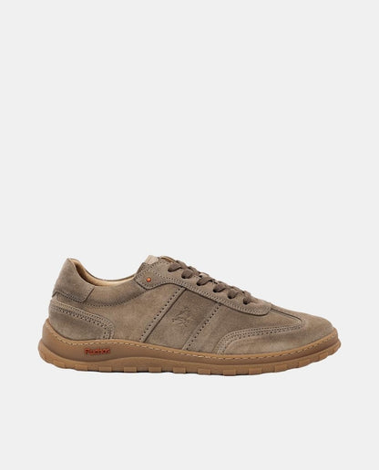 Zapato sport de hombre en piel ante con horma barefoot Fluchos Taupe