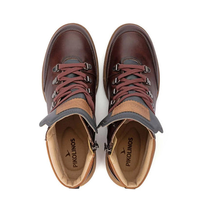BOTÍN PIKOLINOS DEPORTIVO VIANA CAOBA CON CORDONES PARA MUJER W7C-8528C1