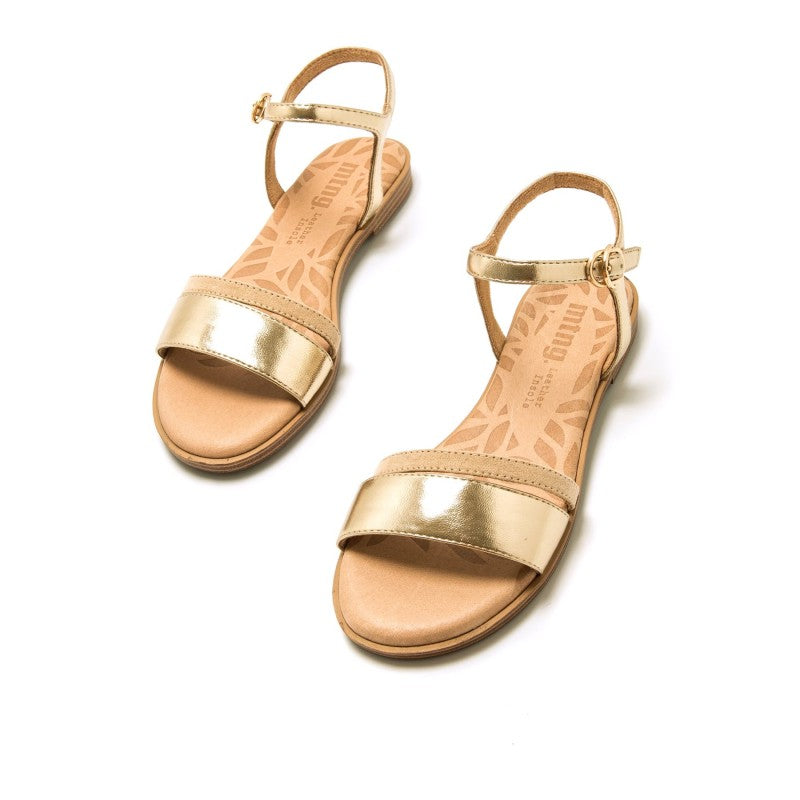 MUSTANG SANDALIA PLANA ORO