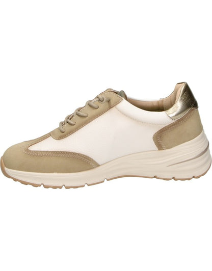 ZAPATOS AMARPIES PARA MUJER EN COLOR BEIGE CON DETALLES EN BLANCO Y VERDE AMD31084