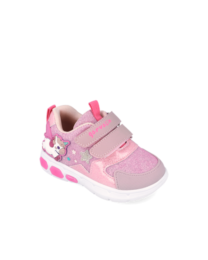 ZAPATILLA LUZ GARVALIN UNICORNIO ROSA