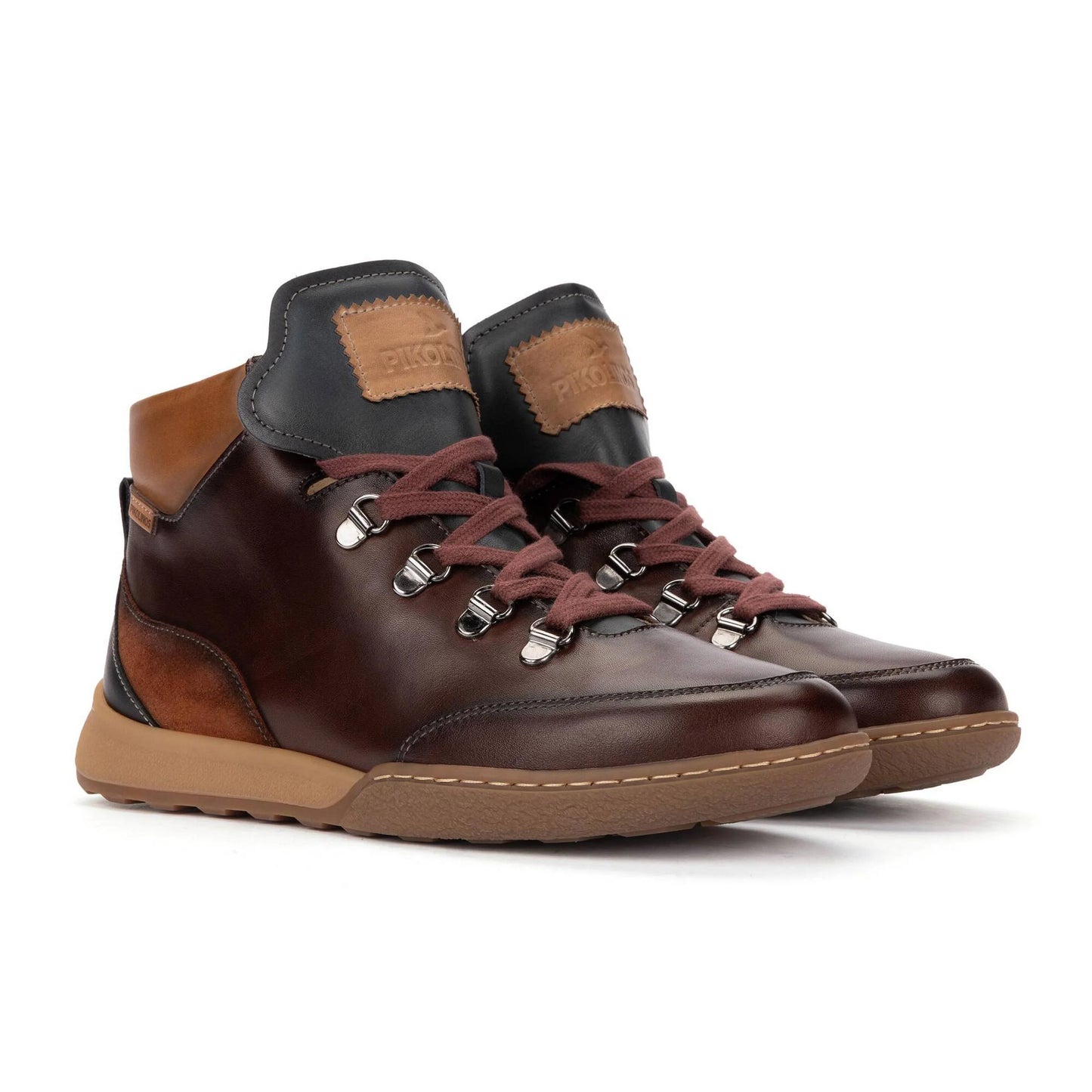 BOTÍN PIKOLINOS DEPORTIVO VIANA CAOBA CON CORDONES PARA MUJER W7C-8528C1