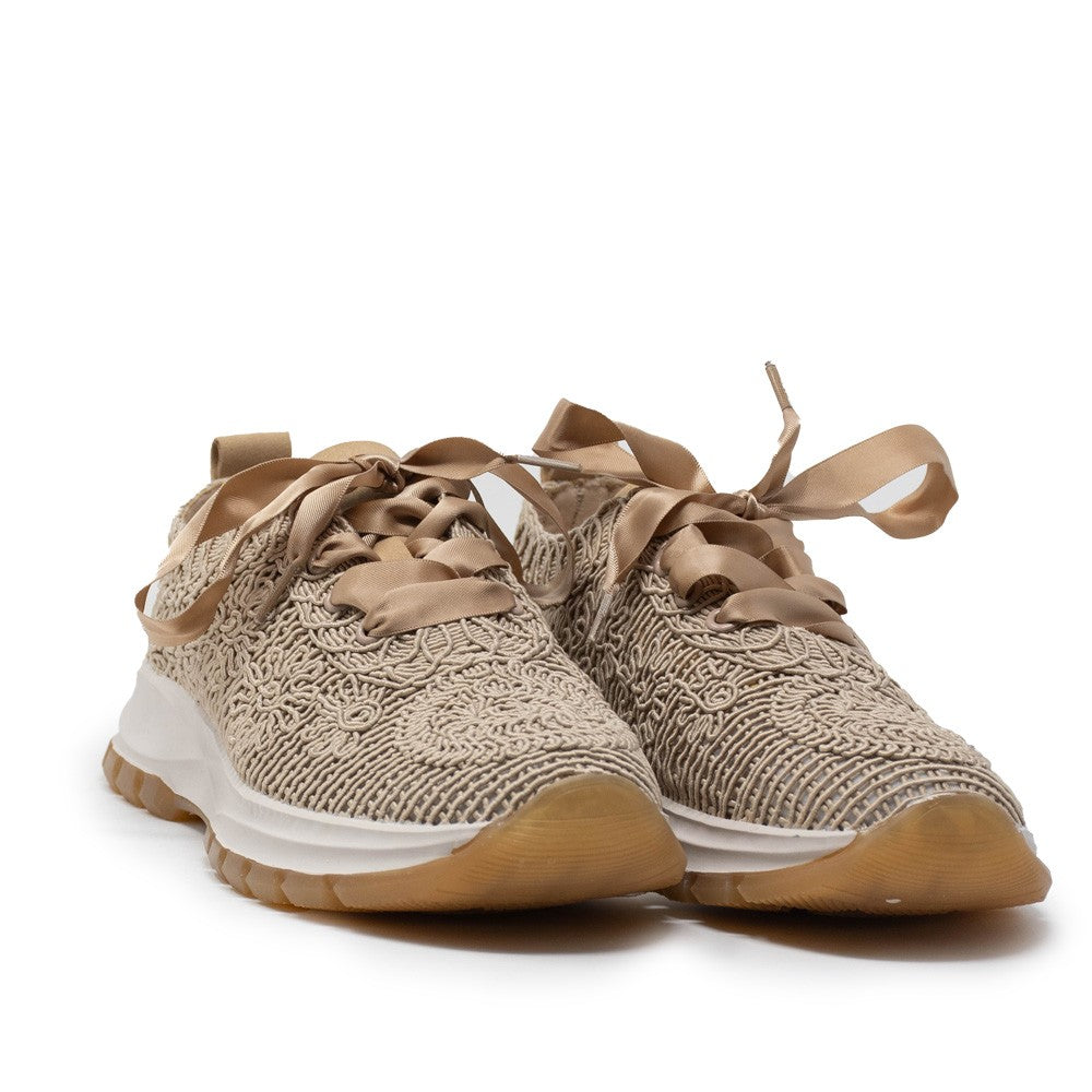 DEPORTIVO CASUAL FLORES BEIGE