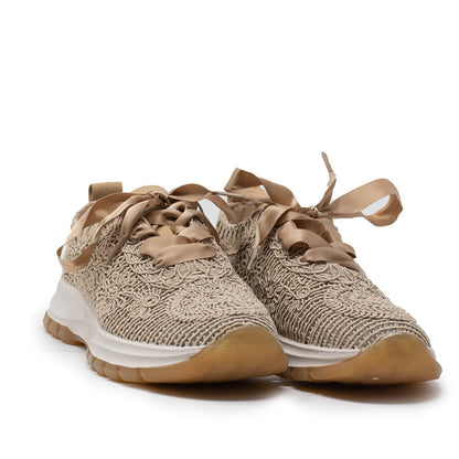 DEPORTIVO CASUAL FLORES BEIGE
