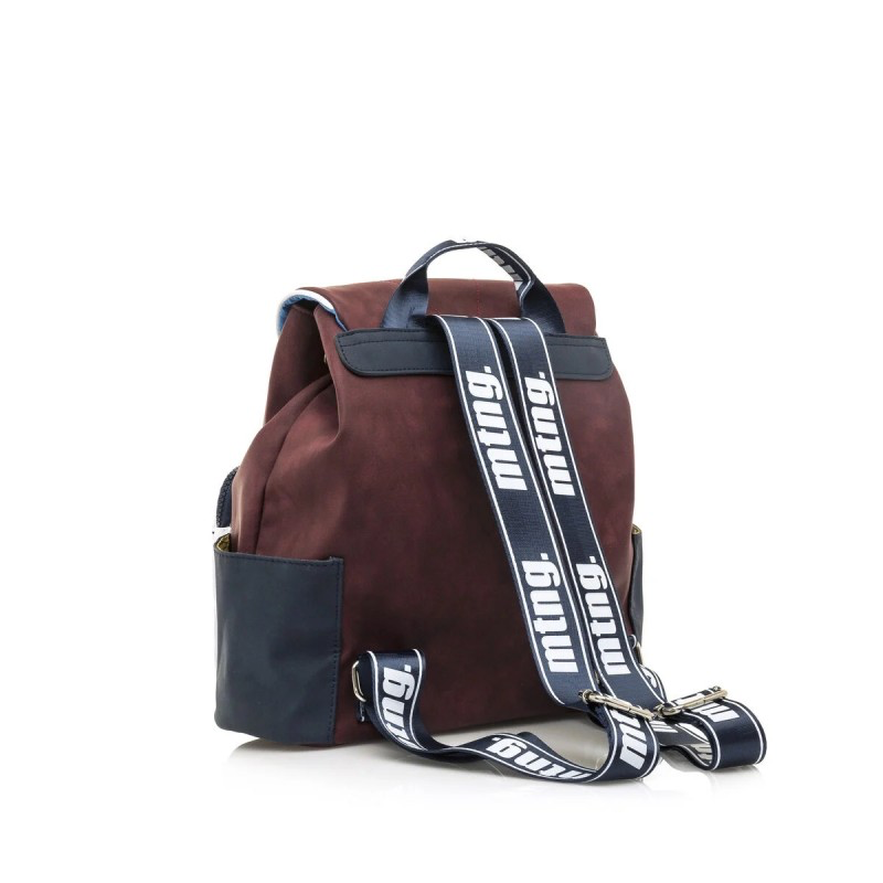 MOCHILA MUSTANG BURDEOS Y MARINO