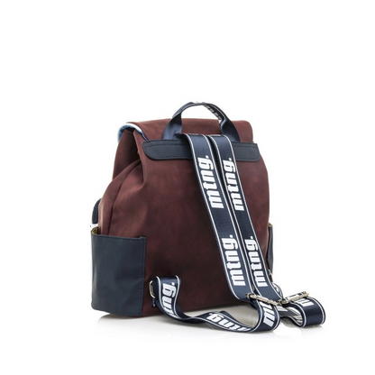 MOCHILA MUSTANG BURDEOS Y MARINO