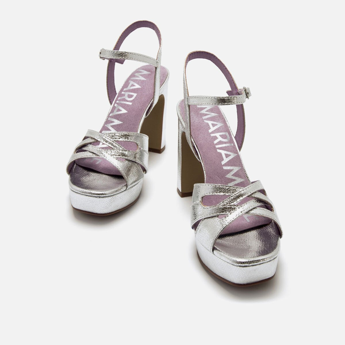 MARIAMARE SANDALIA TACÓN ROSETA PLATAFORMA