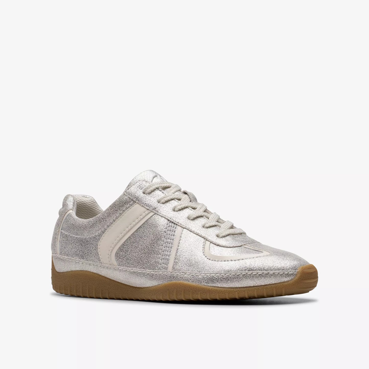 CLARKS ZAPATILLA MERIDOR LO COMBINACIÓN METÁLICA