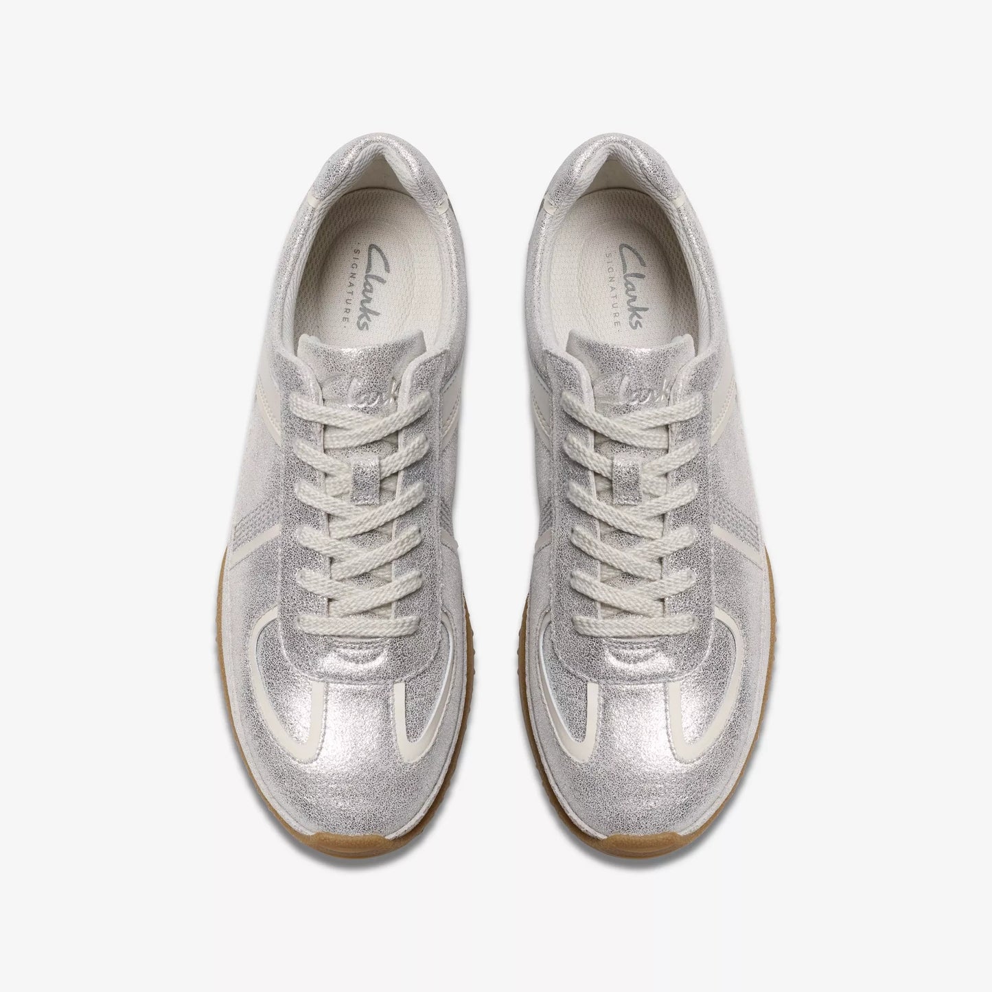 CLARKS ZAPATILLA MERIDOR LO COMBINACIÓN METÁLICA