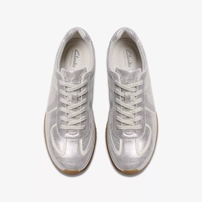 CLARKS ZAPATILLA MERIDOR LO COMBINACIÓN METÁLICA