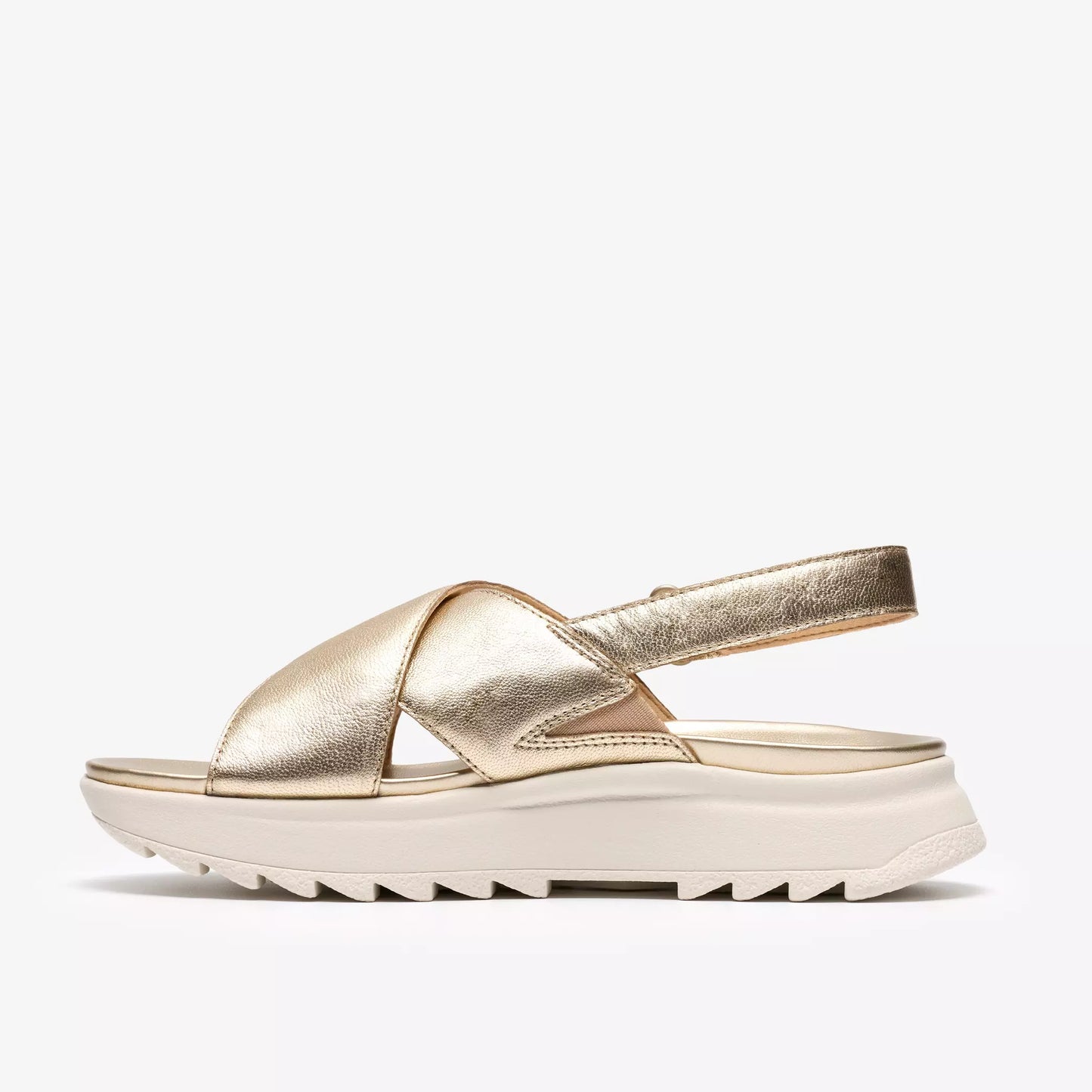 SANDALIA CLARKS DASHLITE WISH GOLD LEATHER