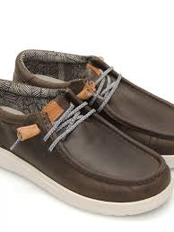 HEY DUDE WALLABY MARRÓN PIEL