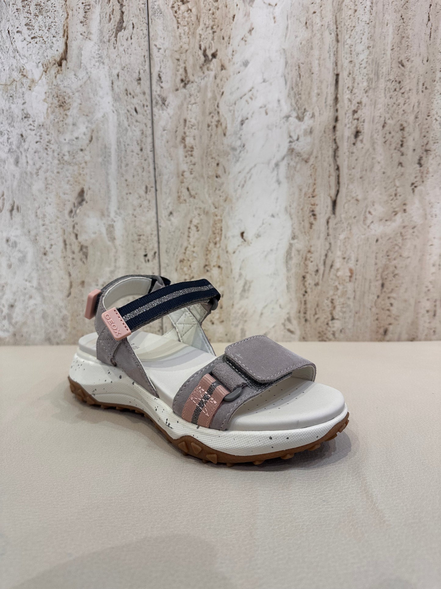 GEOX D SORAPIS GRIP SANDALIA ROCK ROSE