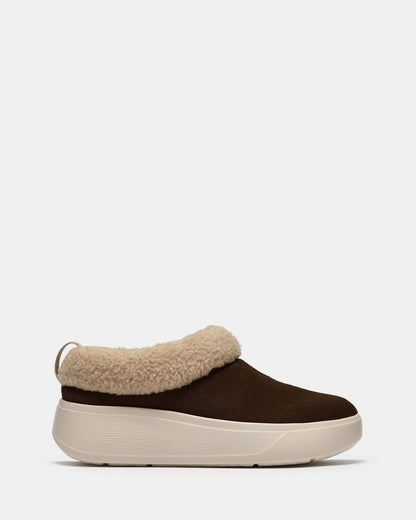 Zuecos Solevana Cozy Marrón pelo