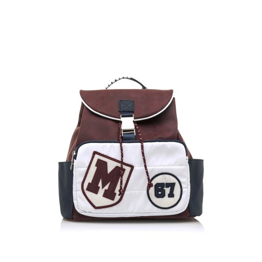 MOCHILA MUSTANG BURDEOS Y MARINO