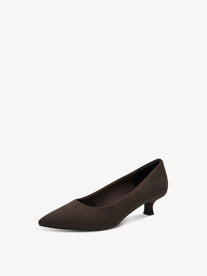 ZAPATO SALON TACON CHUPETE MOCCA