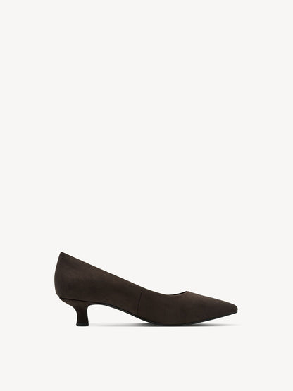 ZAPATO SALON TACON CHUPETE MOCCA