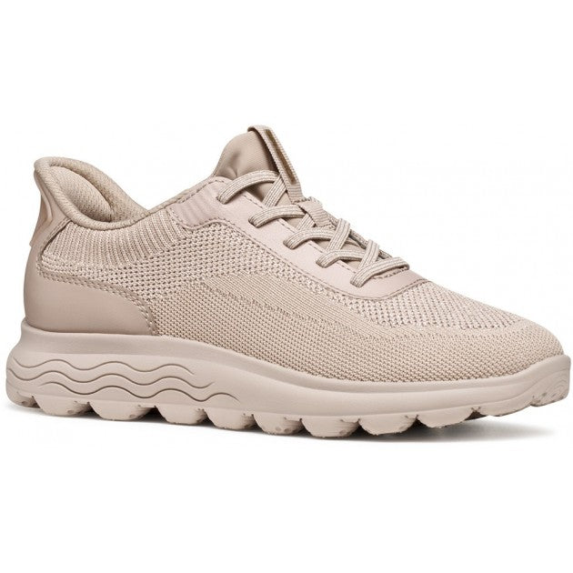DEPORTIVA MUJER GEOX SPHERICA PLUS BEIGE D567MA
