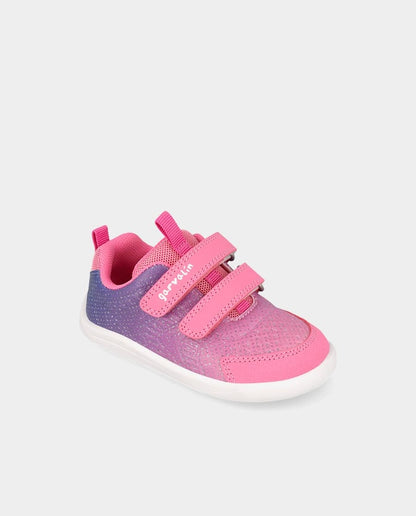 Zapatilla barefoot de niños con cierre ajustable y diseño deportivo - Garvalín - Rosa