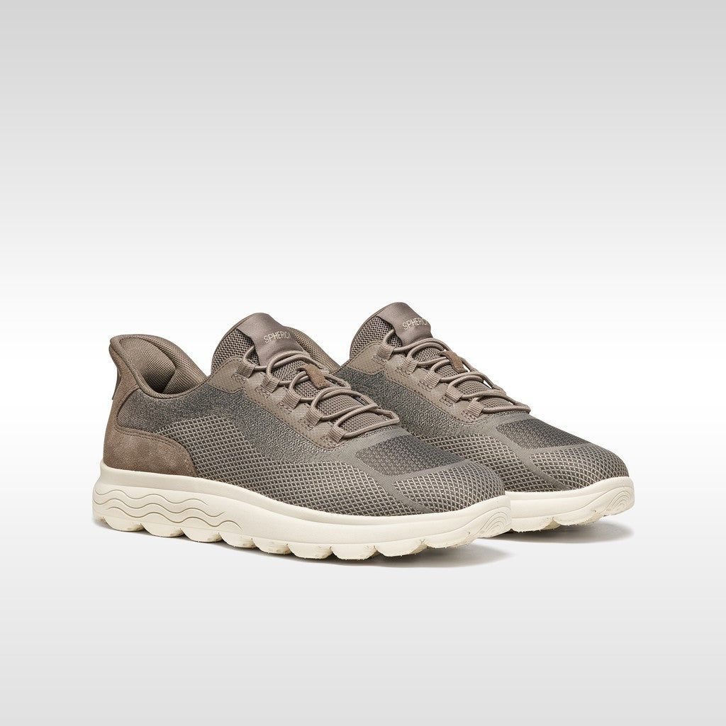 Zapatillas Geox Spherica Plus Wr Hombre Gris