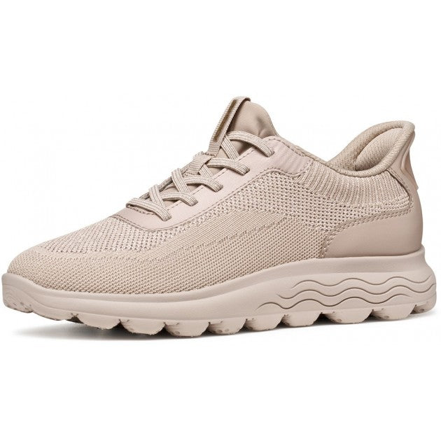 DEPORTIVA MUJER GEOX SPHERICA PLUS BEIGE D567MA