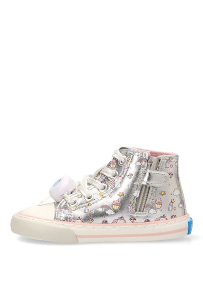 BOTIN NIÑO MUSTANG KIDS PLATA