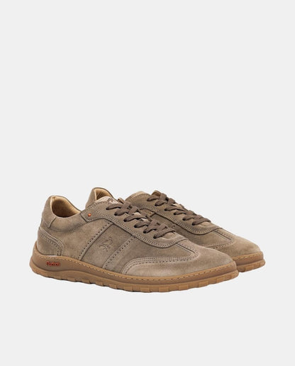 Zapato sport de hombre en piel ante con horma barefoot Fluchos Taupe