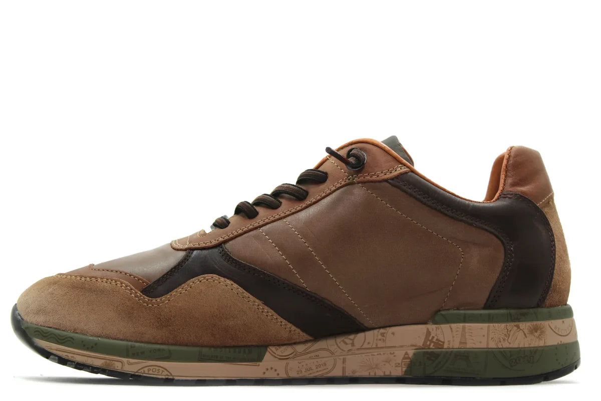 ZAPATO CASUAL DE PIEL CETTI C-848XL HOMBRE COLOR OXIDO