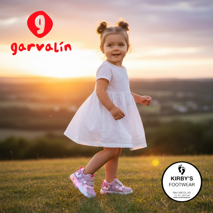 ZAPATILLA LUZ GARVALIN UNICORNIO ROSA
