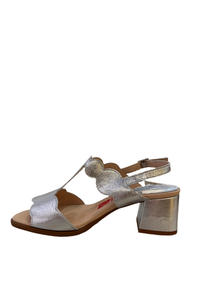 SANDALIA TACÓN CALLAGHAN 34205 PLATA KIMY