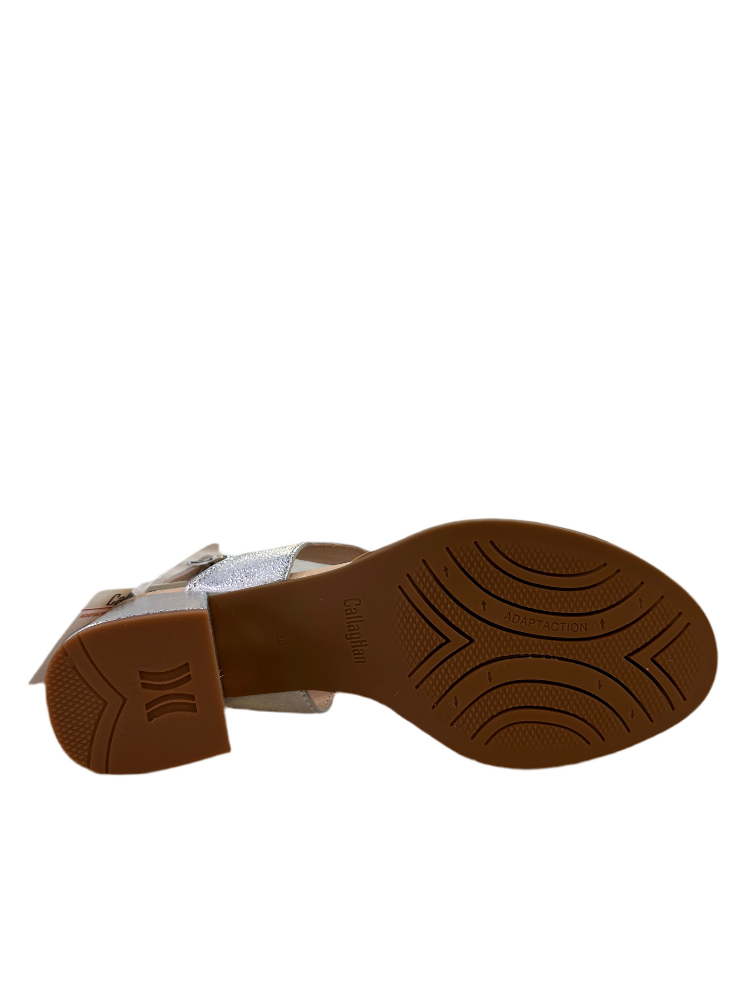 SANDALIA TACÓN CALLAGHAN 34205 PLATA KIMY