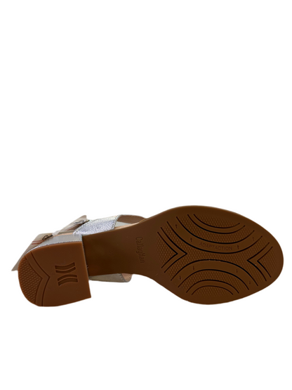 SANDALIA TACÓN CALLAGHAN 34205 PLATA KIMY