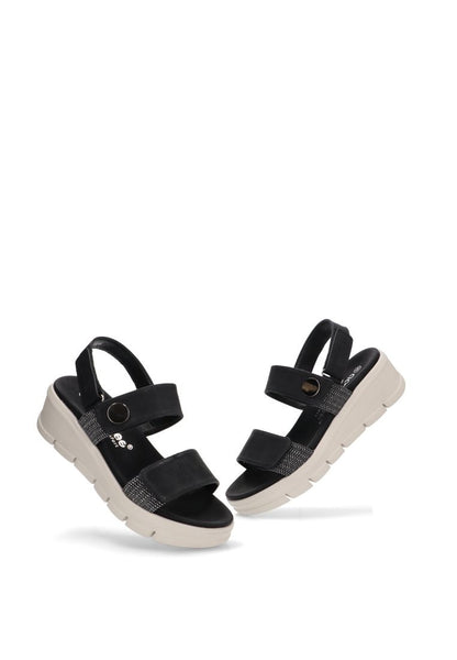 AMARPIES SANDALIA VELCROS CUÑA ABZ23505