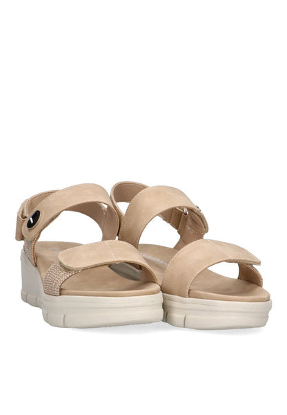 AMARPIES SANDALIA VELCROS CUÑA ABZ23505