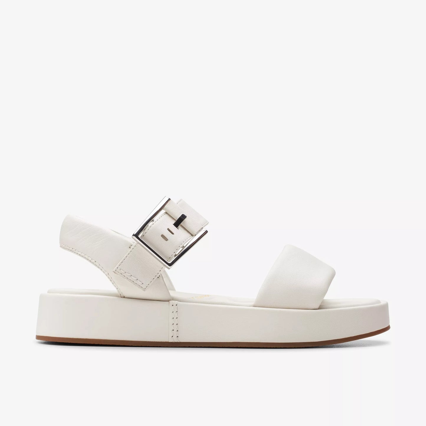 SANDALIA CLARKS ALDA STRAP CUERO BLANCO ROTO