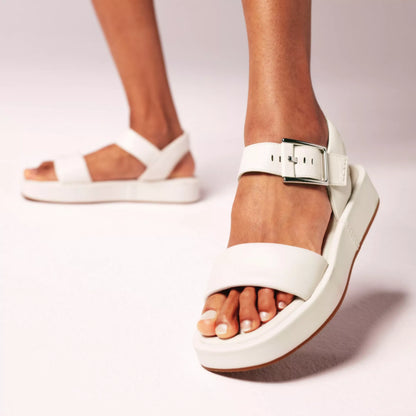 SANDALIA CLARKS ALDA STRAP CUERO BLANCO ROTO