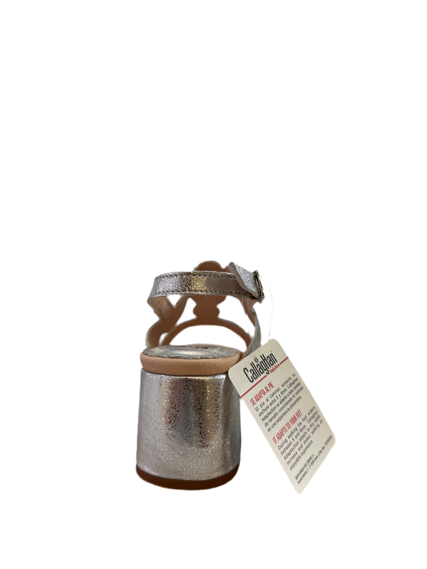 SANDALIA TACÓN CALLAGHAN 34205 PLATA KIMY