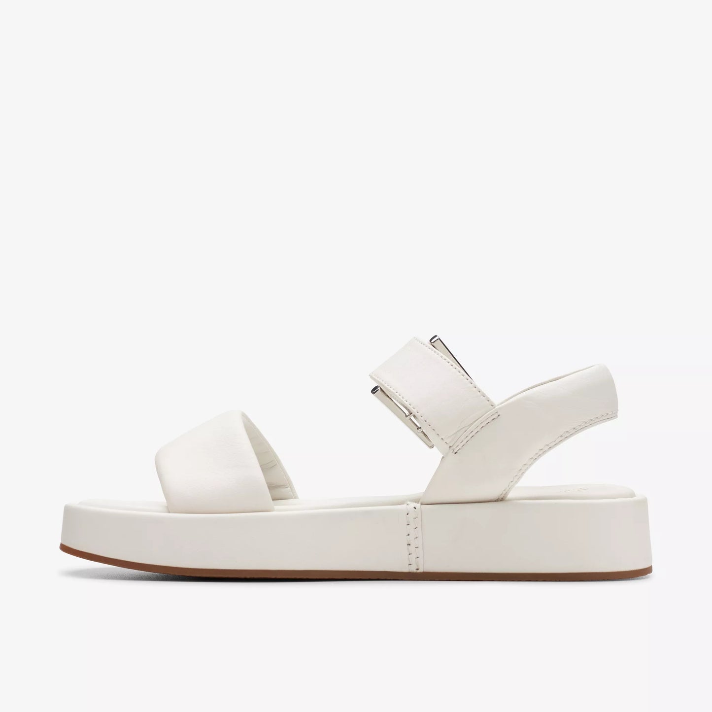 SANDALIA CLARKS ALDA STRAP CUERO BLANCO ROTO