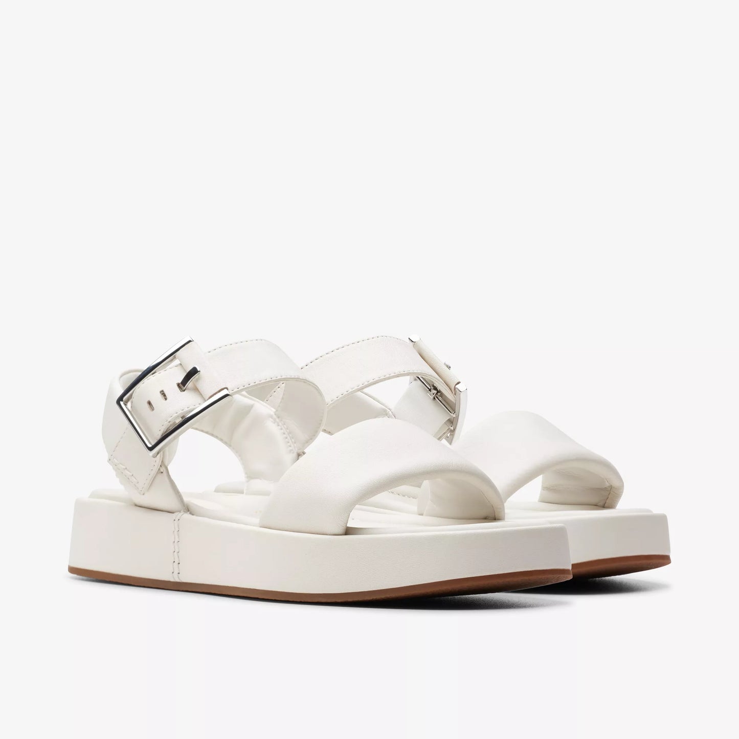 SANDALIA CLARKS ALDA STRAP CUERO BLANCO ROTO