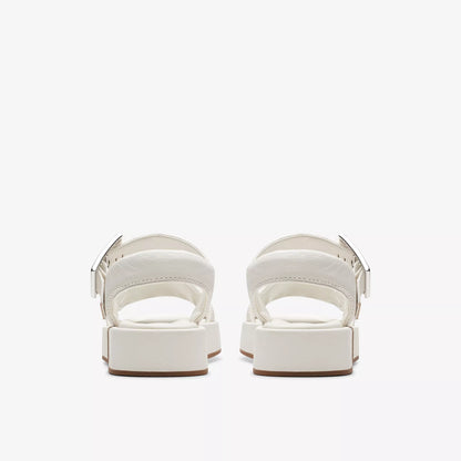 SANDALIA CLARKS ALDA STRAP CUERO BLANCO ROTO