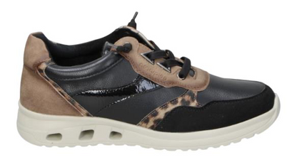 ZAPATILLA AMARPIES NEGRO ANIMAL PRINT