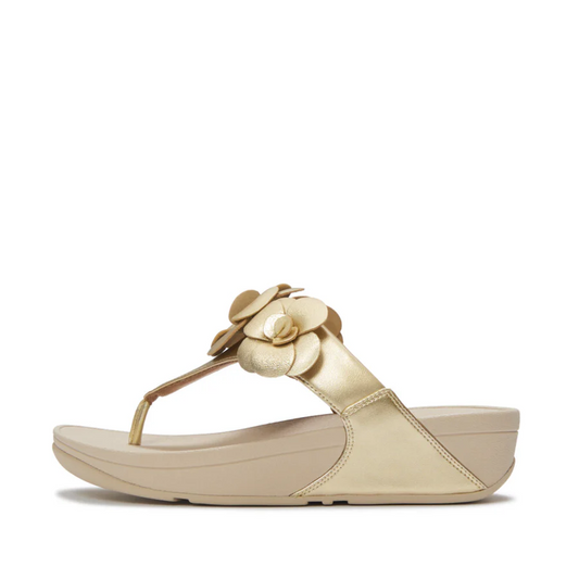 FITFLOP SANDALIA LULU FLOWER PLATINO