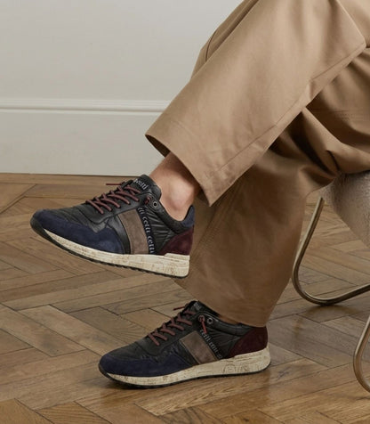 ZAPATILLAS CETTI PIEL DE HOMBRE CON CORDONES ELÁSTICOS 1370 NEGRO