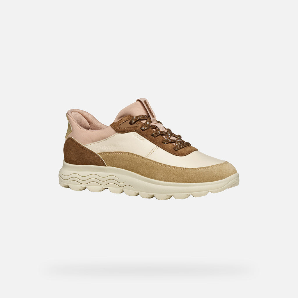 ZAPATILLA GEOX SPHERICA PLUS SLIP IN BEIGE/MARRON