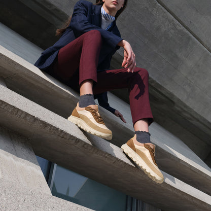 ZAPATILLA GEOX SPHERICA PLUS SLIP IN BEIGE/MARRON