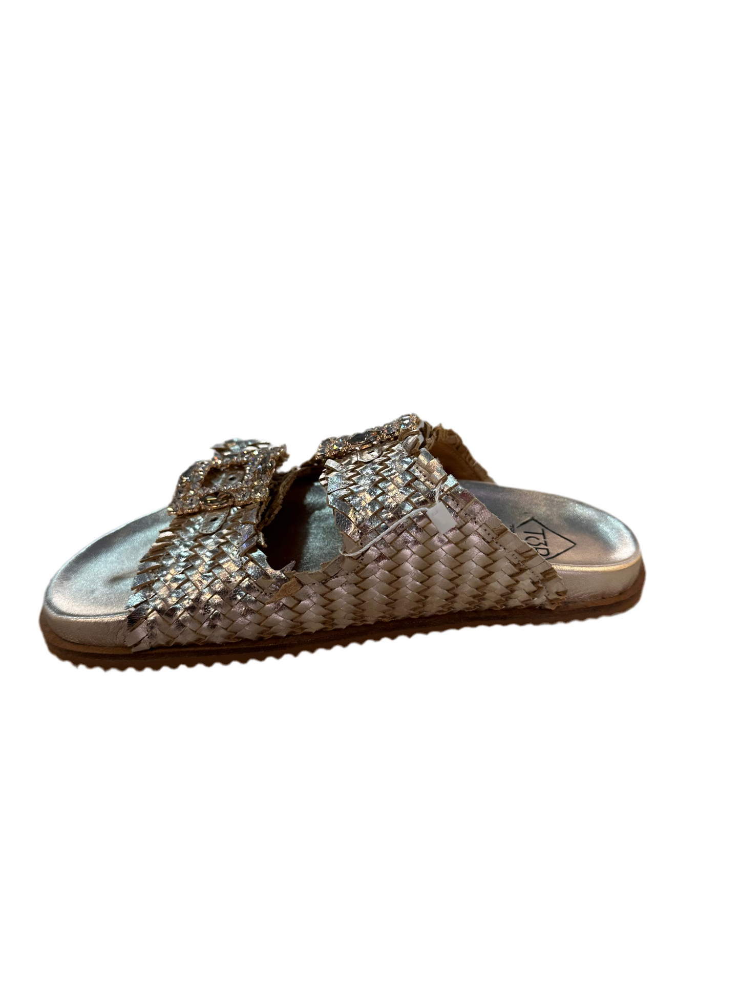 CHANCLO HEBILLAS DORADO TOP3