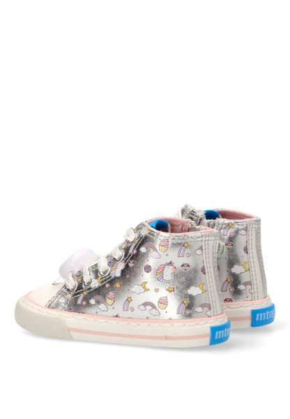 BOTIN NIÑO MUSTANG KIDS PLATA