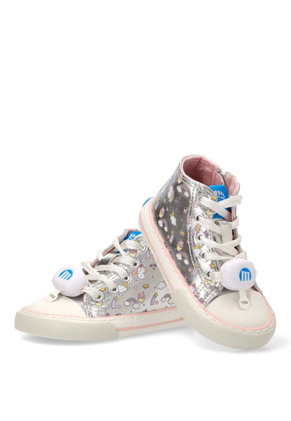 BOTIN NIÑO MUSTANG KIDS PLATA